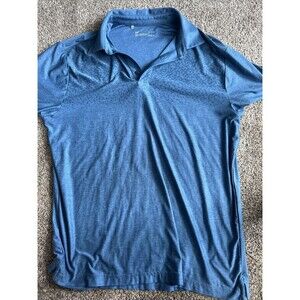 Under Armour Heat Gear Mens Blue Polo Shirt Size L
